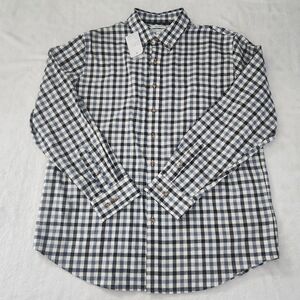 CROFT & BARROW Men's Gingham Check Twill Dress‎ Shirt XL Cotton NEW Multicolor